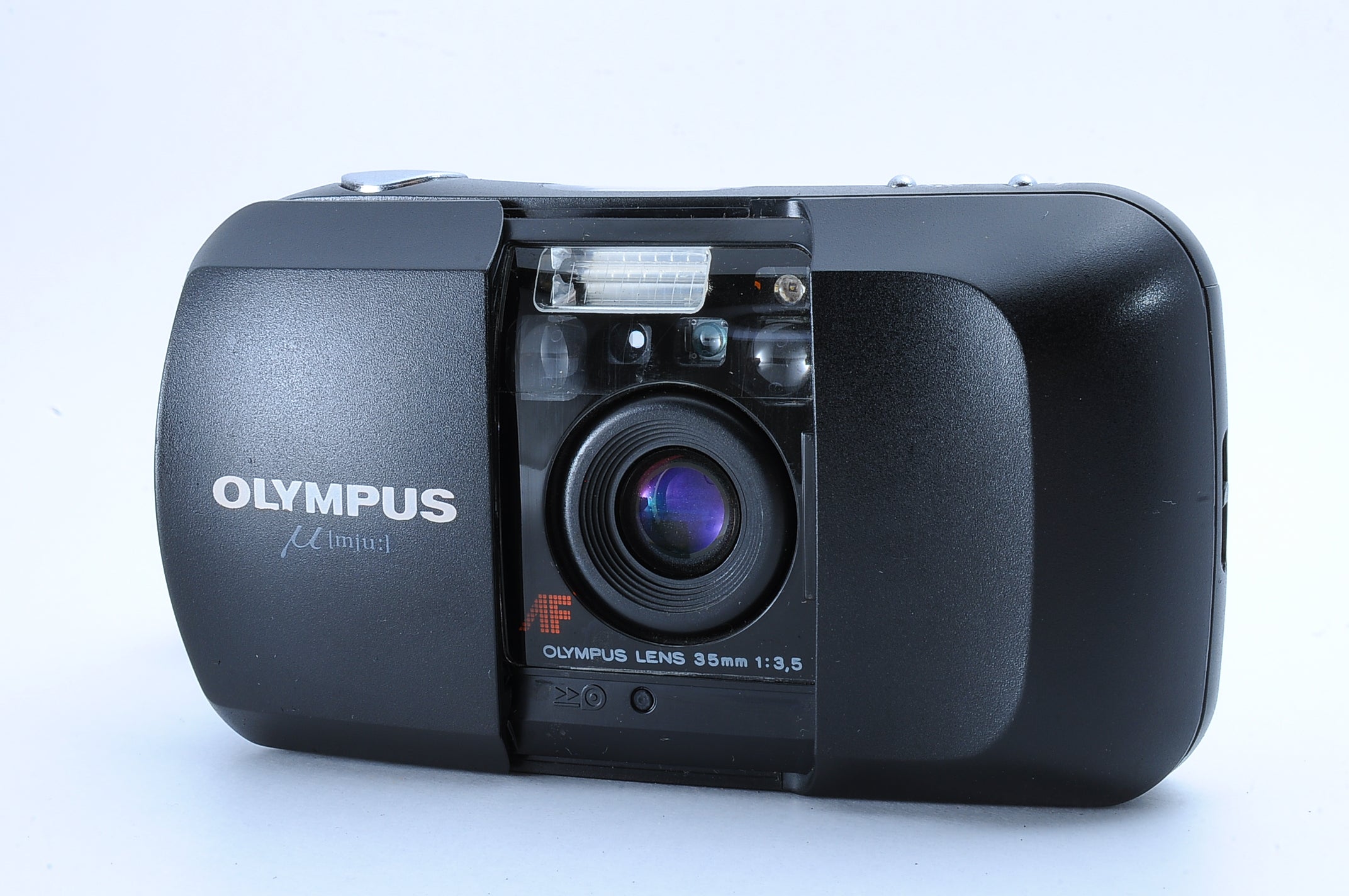 Olympus オリンパス mju af 黒 black 中古】OLYMPUS オリンパス μ[mju:] ブラック コンパクトフィルム
