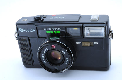 [NEAR MINT]  Fujica Auto-7 35mm Point & Shoot Film Camera 38mm F/2.8 From Japan