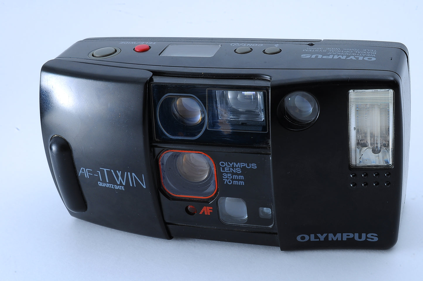 Tested [Near MINT]OLYMPUS AF-1 TWIN QD Point & Shoot 35mm Film Camera JAPAN