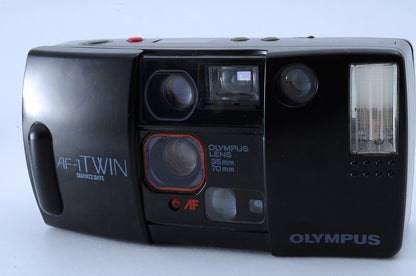 Tested [Near MINT]OLYMPUS AF-1 TWIN QD Point & Shoot 35mm Film Camera JAPAN