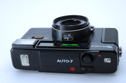 [NEAR MINT]  Fujica Auto-7 35mm Point & Shoot Film Camera 38mm F/2.8 From Japan